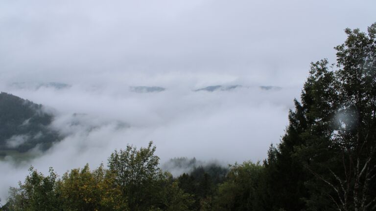 Dieses Bild zeigt eine Webcam-Aufnahme vom Achertal, aufgenommen am Sonntag, den 18.10.2026 um 12:10 Uhr. Die Temperatur betrug 7.3°C.