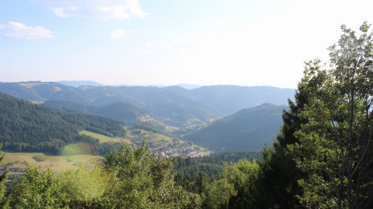 Dieses Bild zeigt eine Webcam-Aufnahme vom Achertal, aufgenommen am Mittwoch, den 29.07.2026 um 18:40 Uhr. Die Temperatur betrug 36.4°C.