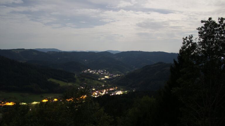 Dieses Bild zeigt eine Webcam-Aufnahme vom Achertal, aufgenommen am Montag, den 28.09.2026 um 05:40 Uhr. Die Temperatur betrug 20.6°C.