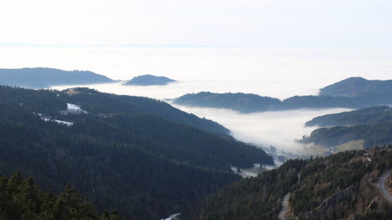 Dieses Bild zeigt eine Webcam-Aufnahme vom Achertal, aufgenommen am Mittwoch, den 21.01.2026 um 15:10 Uhr. Die Temperatur betrug 6.1°C.