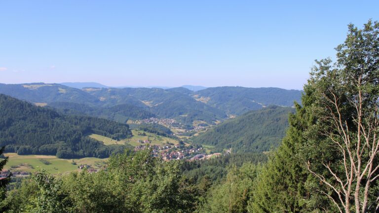 Dieses Bild zeigt eine Webcam-Aufnahme vom Achertal, aufgenommen am Donnerstag, den 09.07.2026 um 10:10 Uhr. Die Temperatur betrug 21.9°C.