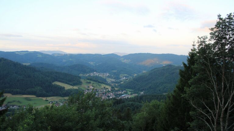 Dieses Bild zeigt eine Webcam-Aufnahme vom Achertal, aufgenommen am Freitag, den 03.07.2026 um 06:10 Uhr. Die Temperatur betrug 14.2°C.