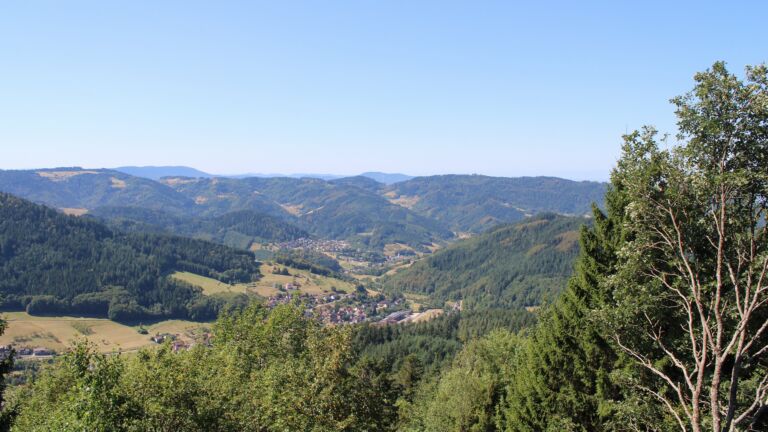 Dieses Bild zeigt eine Webcam-Aufnahme vom Achertal, aufgenommen am Donnerstag, den 13.08.2026 um 11:40 Uhr. Die Temperatur betrug 30.3°C.