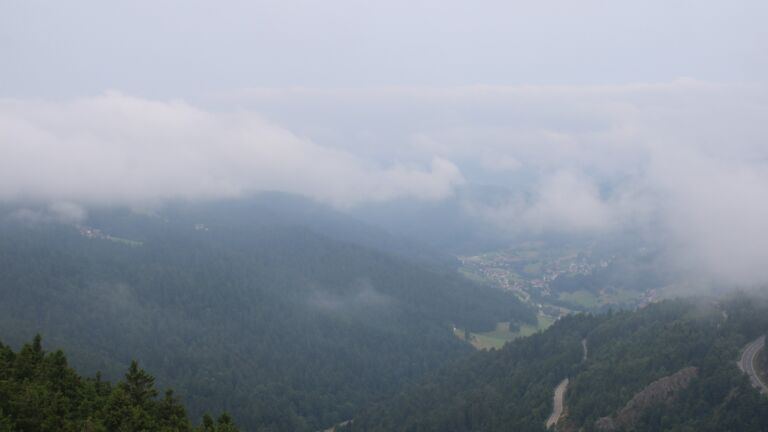 Dieses Bild zeigt eine Webcam-Aufnahme vom Achertal, aufgenommen am Samstag, den 26.07.2025 um 09:50 Uhr. Die Temperatur betrug 15.1°C.