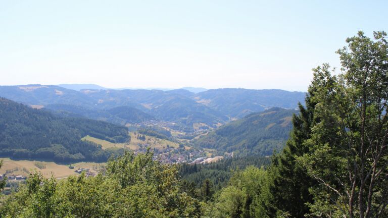 Dieses Bild zeigt eine Webcam-Aufnahme vom Achertal, aufgenommen am Freitag, den 14.08.2026 um 14:30 Uhr. Die Temperatur betrug 35.4°C.