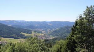 Dieses Bild zeigt eine Webcam-Aufnahme vom Achertal, aufgenommen am Freitag, den 10.07.2026 um 14:20 Uhr. Die Temperatur betrug 30.9°C.