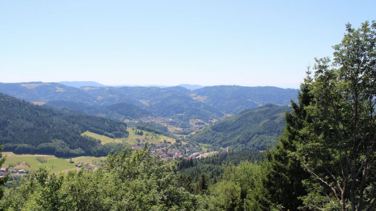 Dieses Bild zeigt eine Webcam-Aufnahme vom Achertal, aufgenommen am Freitag, den 10.07.2026 um 14:20 Uhr. Die Temperatur betrug 30.9°C.