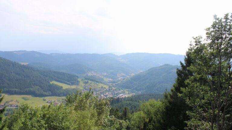 Dieses Bild zeigt eine Webcam-Aufnahme vom Achertal, aufgenommen am Samstag, den 18.07.2026 um 17:00 Uhr. Die Temperatur betrug 25.6°C.