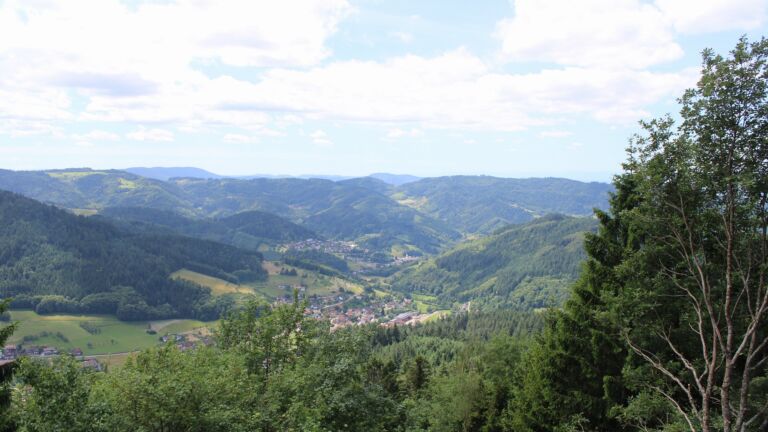 Dieses Bild zeigt eine Webcam-Aufnahme vom Achertal, aufgenommen am Sonntag, den 14.06.2026 um 13:00 Uhr. Die Temperatur betrug 18.2°C.
