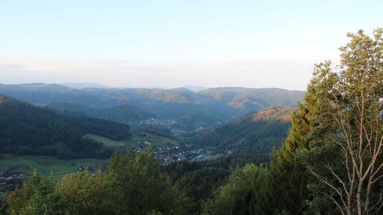Dieses Bild zeigt eine Webcam-Aufnahme vom Achertal, aufgenommen am Montag, den 05.10.2026 um 08:10 Uhr. Die Temperatur betrug 13.5°C.