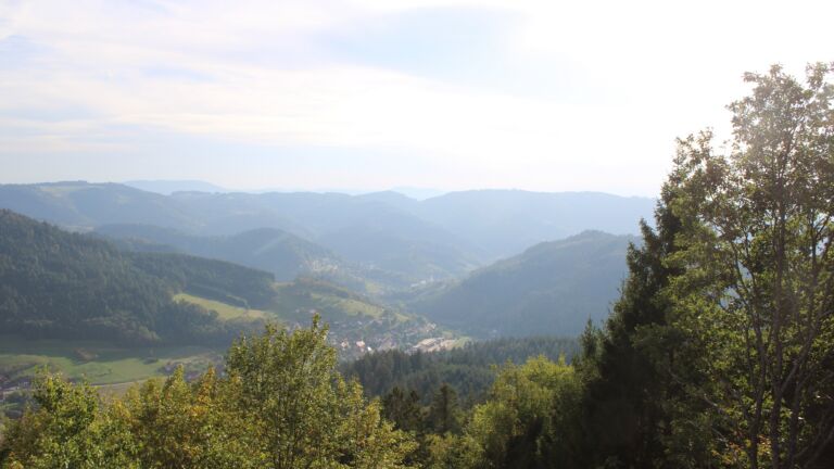 Dieses Bild zeigt eine Webcam-Aufnahme vom Achertal, aufgenommen am Dienstag, den 29.09.2026 um 17:20 Uhr. Die Temperatur betrug 26.8°C.