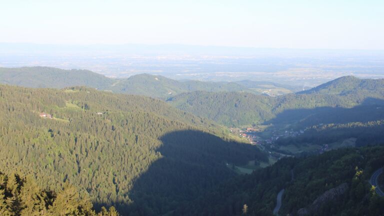 Dieses Bild zeigt eine Webcam-Aufnahme vom Achertal, aufgenommen am Freitag, den 16.05.2025 um 07:00 Uhr. Die Temperatur betrug 6.7°C.