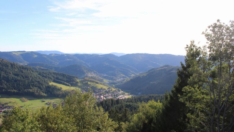 Dieses Bild zeigt eine Webcam-Aufnahme vom Achertal, aufgenommen am Samstag, den 12.09.2026 um 17:50 Uhr. Die Temperatur betrug 26.1°C.