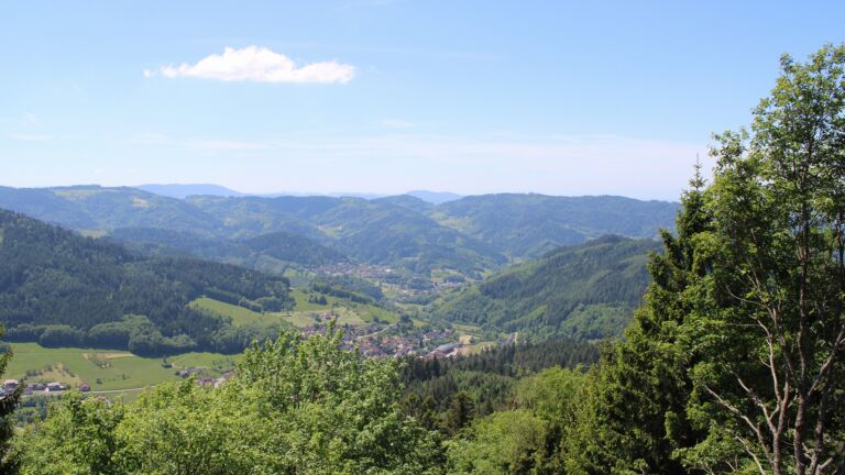 Dieses Bild zeigt eine Webcam-Aufnahme vom Achertal, aufgenommen am Freitag, den 22.05.2026 um 13:10 Uhr. Die Temperatur betrug 22.9°C.