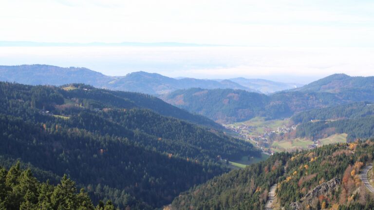 Dieses Bild zeigt eine Webcam-Aufnahme vom Achertal, aufgenommen am Donnerstag, den 06.11.2025 um 13:00 Uhr. Die Temperatur betrug 13.2°C.