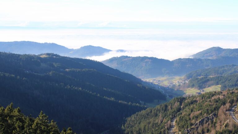 Dieses Bild zeigt eine Webcam-Aufnahme vom Achertal, aufgenommen am Mittwoch, den 03.12.2025 um 14:10 Uhr. Die Temperatur betrug 5.9°C.