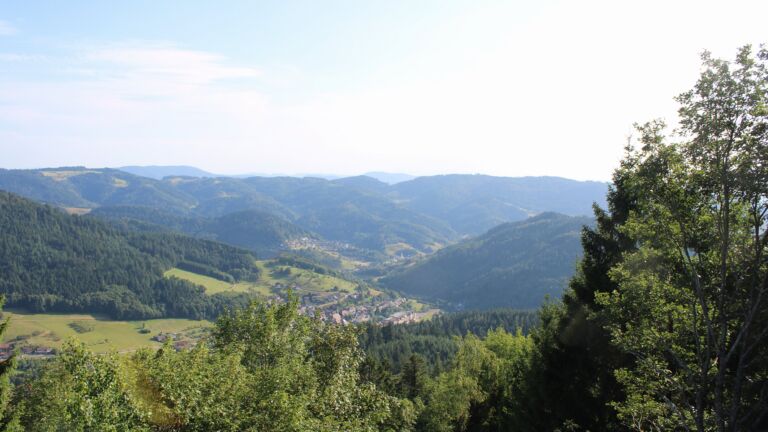 Dieses Bild zeigt eine Webcam-Aufnahme vom Achertal, aufgenommen am Mittwoch, den 22.07.2026 um 18:30 Uhr. Die Temperatur betrug 27.2°C.
