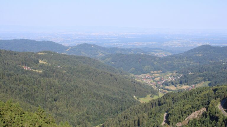 Dieses Bild zeigt eine Webcam-Aufnahme vom Achertal, aufgenommen am Freitag, den 20.06.2025 um 08:40 Uhr. Die Temperatur betrug 17.4°C.