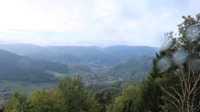 Dieses Bild zeigt eine Webcam-Aufnahme vom Achertal, aufgenommen am Freitag, den 09.10.2026 um 10:50 Uhr. Die Temperatur betrug 7.4°C.