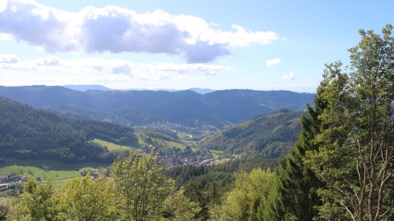 Dieses Bild zeigt eine Webcam-Aufnahme vom Achertal, aufgenommen am Montag, den 12.10.2026 um 13:50 Uhr. Die Temperatur betrug 15.8°C.