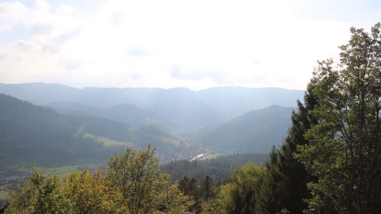 Dieses Bild zeigt eine Webcam-Aufnahme vom Achertal, aufgenommen am Montag, den 19.10.2026 um 16:00 Uhr. Die Temperatur betrug 14.8°C.