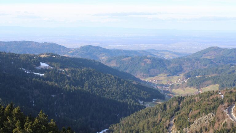 Dieses Bild zeigt eine Webcam-Aufnahme vom Achertal, aufgenommen am Freitag, den 16.01.2026 um 11:40 Uhr. Die Temperatur betrug 8.6°C.