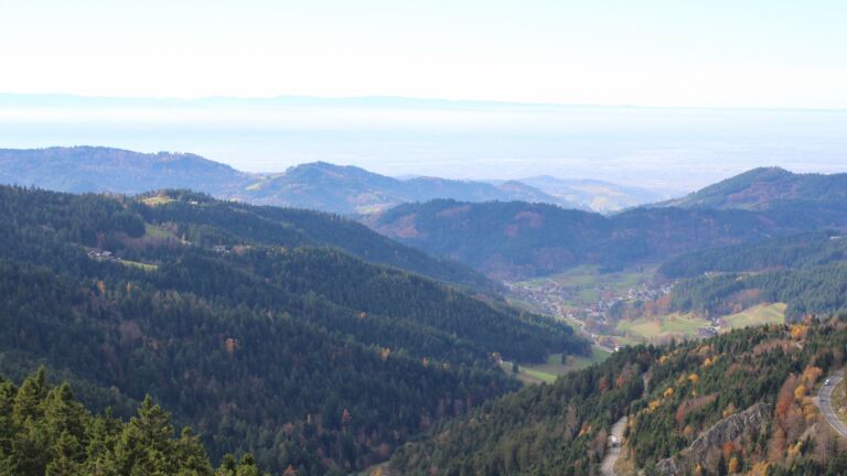 Dieses Bild zeigt eine Webcam-Aufnahme vom Achertal, aufgenommen am Mittwoch, den 05.11.2025 um 14:00 Uhr. Die Temperatur betrug 13.2°C.