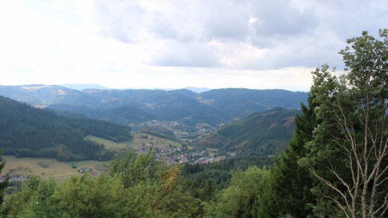 Dieses Bild zeigt eine Webcam-Aufnahme vom Achertal, aufgenommen am Samstag, den 22.08.2026 um 14:30 Uhr. Die Temperatur betrug 17.1°C.
