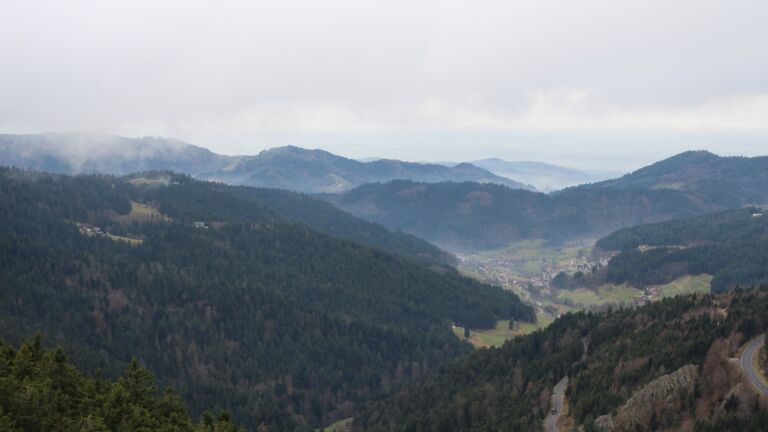 Dieses Bild zeigt eine Webcam-Aufnahme vom Achertal, aufgenommen am Donnerstag, den 04.12.2025 um 12:50 Uhr. Die Temperatur betrug 2.5°C.