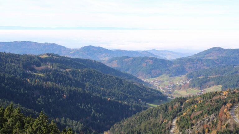 Dieses Bild zeigt eine Webcam-Aufnahme vom Achertal, aufgenommen am Donnerstag, den 06.11.2025 um 12:30 Uhr. Die Temperatur betrug 13.4°C.