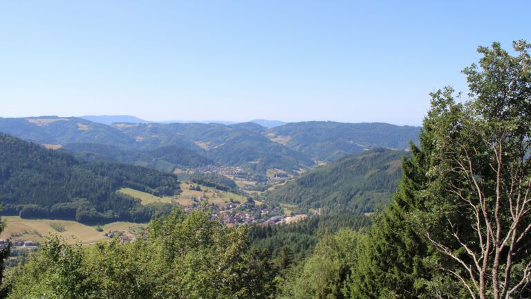 Dieses Bild zeigt eine Webcam-Aufnahme vom Achertal, aufgenommen am Samstag, den 08.08.2026 um 12:10 Uhr. Die Temperatur betrug 26.9°C.