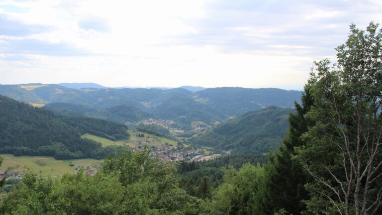 Dieses Bild zeigt eine Webcam-Aufnahme vom Achertal, aufgenommen am Sonntag, den 26.07.2026 um 17:50 Uhr. Die Temperatur betrug 25.8°C.