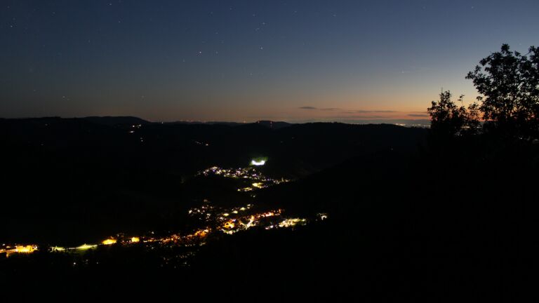 Dieses Bild zeigt eine Webcam-Aufnahme vom Achertal, aufgenommen am Montag, den 14.09.2026 um 20:50 Uhr. Die Temperatur betrug 19.9°C.