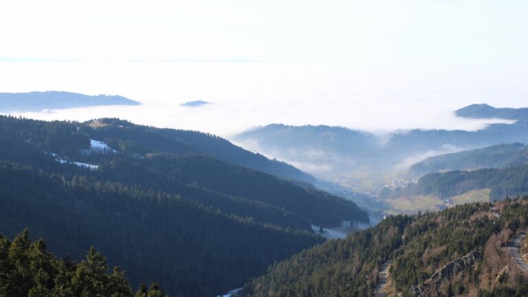 Dieses Bild zeigt eine Webcam-Aufnahme vom Achertal, aufgenommen am Montag, den 19.01.2026 um 14:20 Uhr. Die Temperatur betrug 7.8°C.