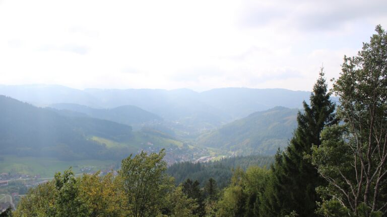 Dieses Bild zeigt eine Webcam-Aufnahme vom Achertal, aufgenommen am Montag, den 19.10.2026 um 14:00 Uhr. Die Temperatur betrug 12.8°C.