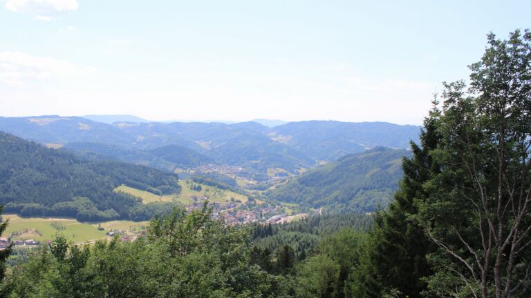 Dieses Bild zeigt eine Webcam-Aufnahme vom Achertal, aufgenommen am Samstag, den 11.07.2026 um 14:30 Uhr. Die Temperatur betrug 32.7°C.