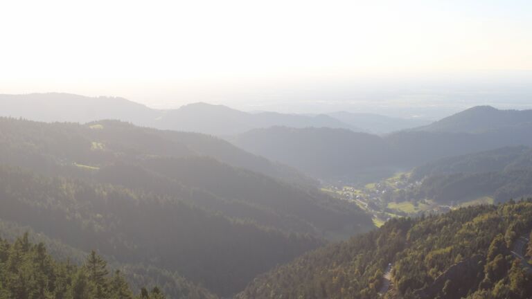 Dieses Bild zeigt eine Webcam-Aufnahme vom Achertal, aufgenommen am Donnerstag, den 18.09.2025 um 18:20 Uhr. Die Temperatur betrug 17.6°C.