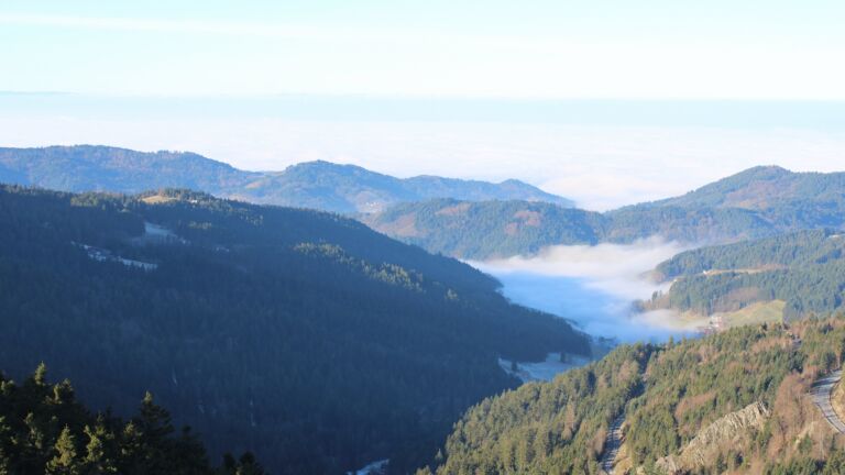 Dieses Bild zeigt eine Webcam-Aufnahme vom Achertal, aufgenommen am Sonntag, den 28.12.2025 um 10:50 Uhr. Die Temperatur betrug 0.2°C.