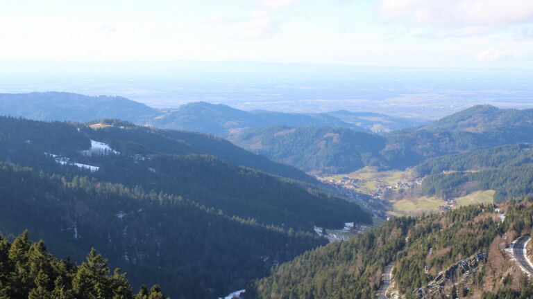 Dieses Bild zeigt eine Webcam-Aufnahme vom Achertal, aufgenommen am Donnerstag, den 15.01.2026 um 14:00 Uhr. Die Temperatur betrug 6.1°C.