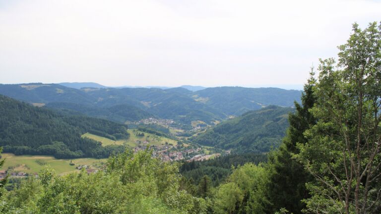 Dieses Bild zeigt eine Webcam-Aufnahme vom Achertal, aufgenommen am Montag, den 13.07.2026 um 16:20 Uhr. Die Temperatur betrug 32°C.